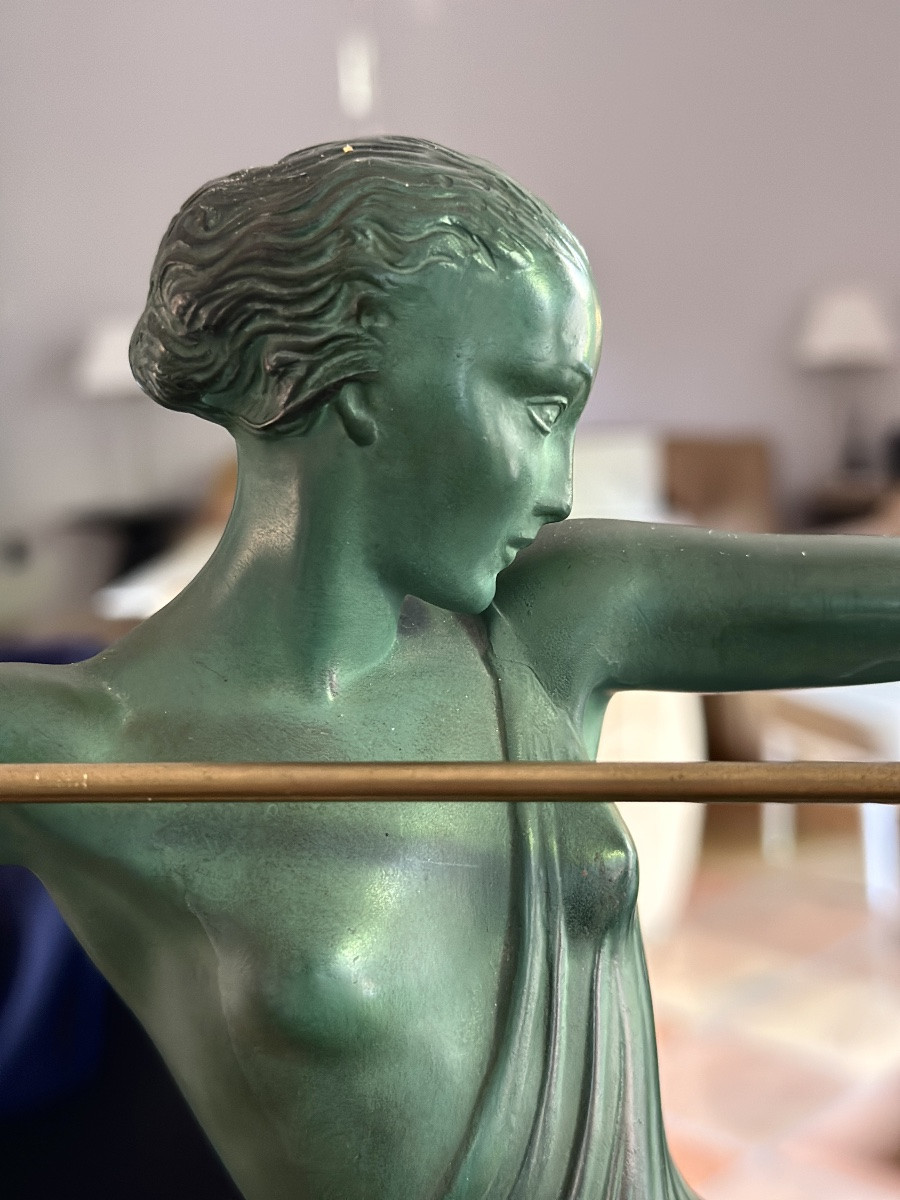 Pierre Le Faguays Sculpture Art Deco Amazone Antiope Au Javelot Max Le Verrier-photo-1