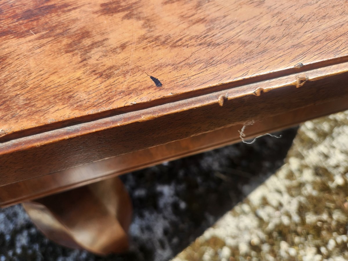 Louis Majorelle Bureau plat a pans coupés signé  Nancy Mobilier Art Deco -photo-3
