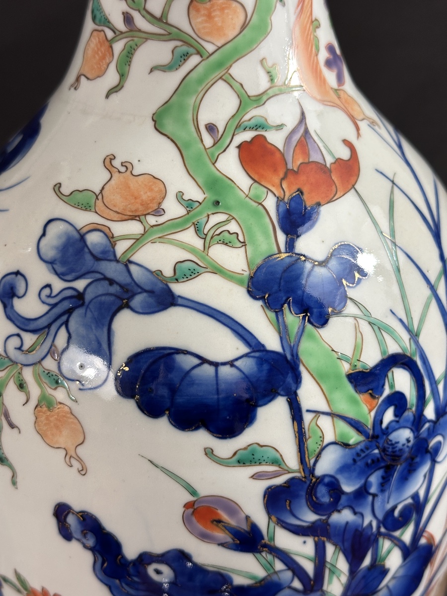 Hichōzan Shinpo Pair Of Large Vases Lions Shishi Imari Japan Arita 19th 50cm Porcelain-photo-4