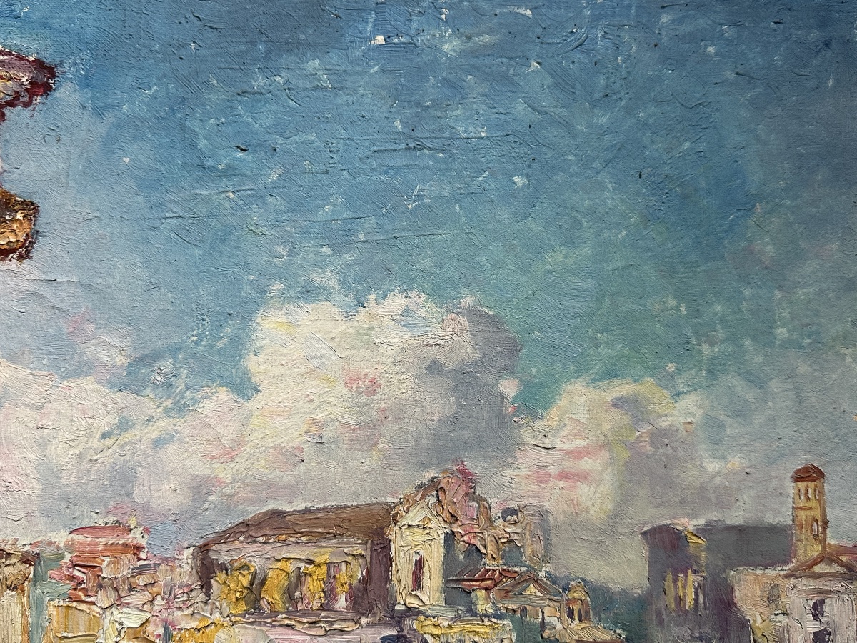 Jean Ningres Painting Landscape View Of Rome Forum Ancient Ruin Coliseum Great Tower Toulouse-photo-7