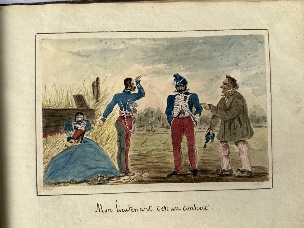 Romantic Drawing Album 1830 Portrait Animated Scene Caricature St. Charlet 51 Sheets-photo-3