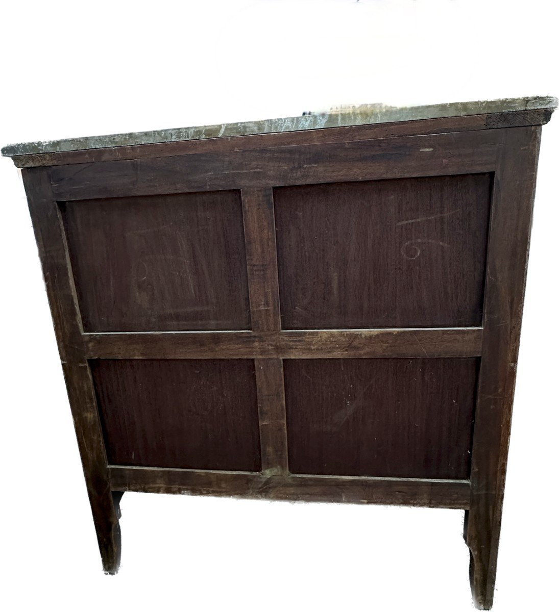 Louis XV-style Console Table With Bronze And Marble Marquetry-photo-5
