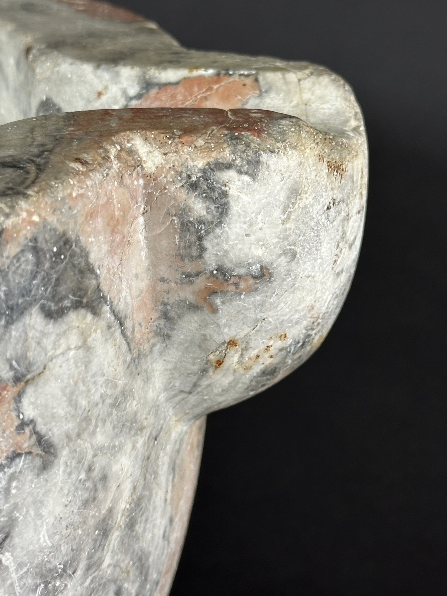 Large Apothecary Mortar Made Of Red Languedoc Marble, 18th Century, Pharmacy, Baroque Medicine -photo-5