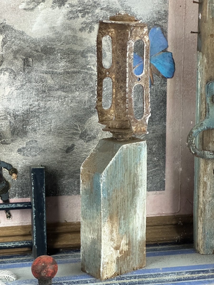 Paul Duchein  boite objet  vitrine objet art populaire brut singulier st. Cornell  -photo-4