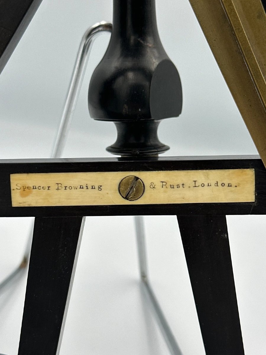 Octant Sextant, Marine Instrument, Ebony, Spencer Browning & Rust, English, 18th Century, Navigation, Bone -photo-3