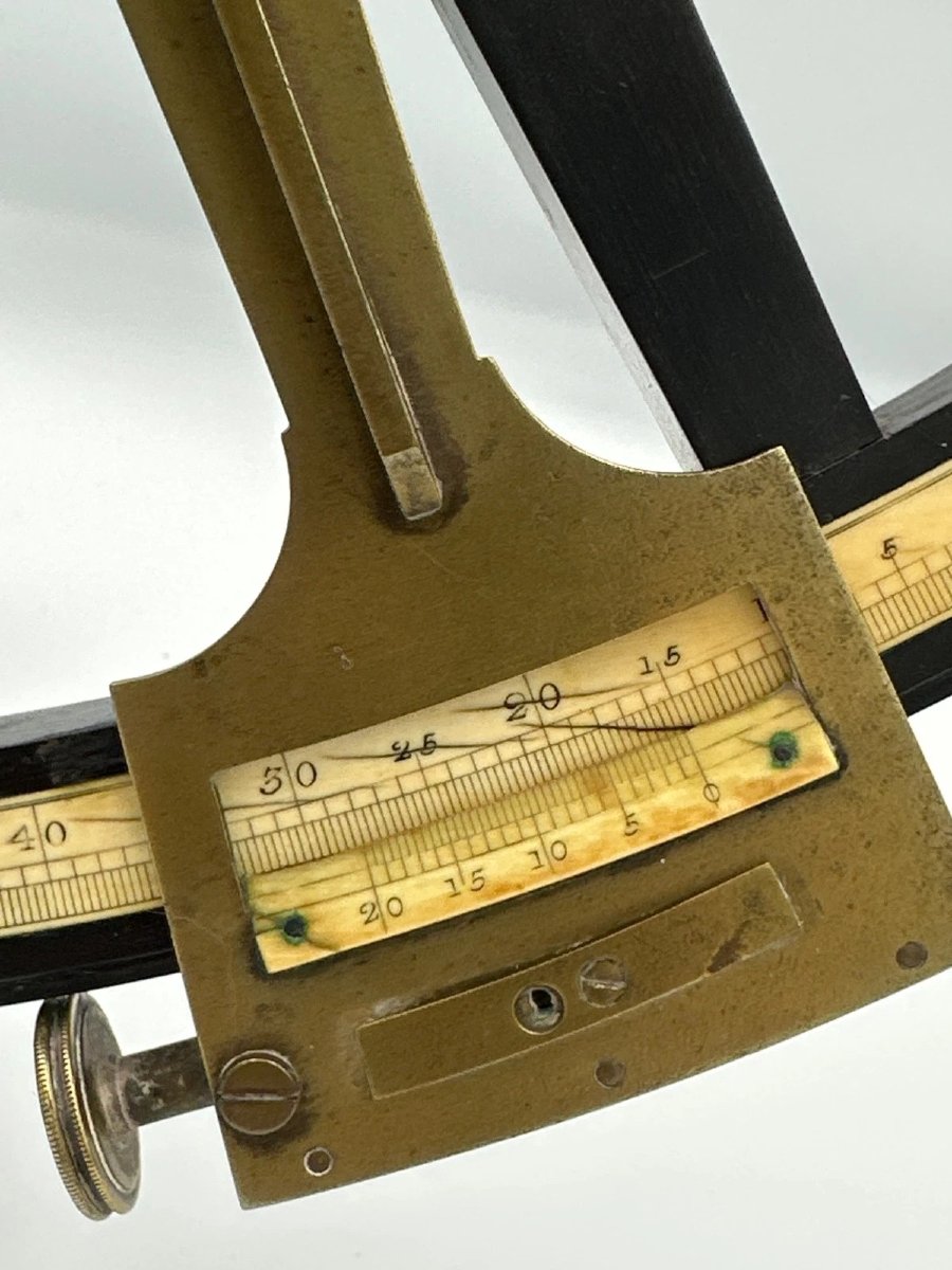 Octant Sextant, Marine Instrument, Ebony, Spencer Browning & Rust, English, 18th Century, Navigation, Bone -photo-1