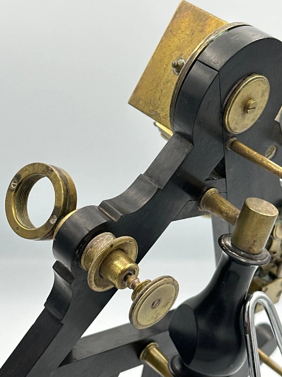 Octant Sextant, Marine Instrument, Ebony, Spencer Browning & Rust, English, 18th Century, Navigation, Bone -photo-4