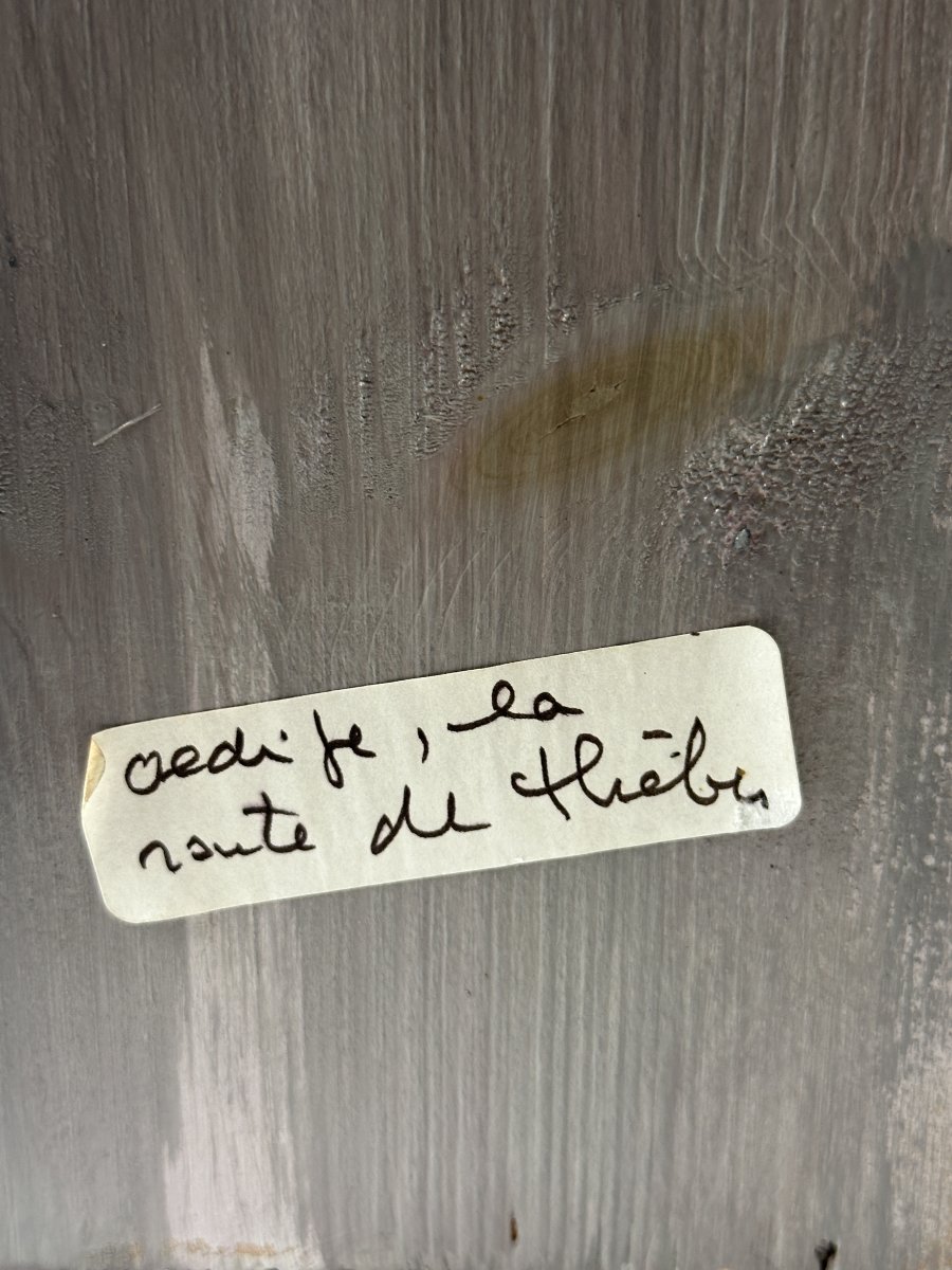 Paul Duchein  Display Case Painting: A Unique Work Of Naive Art, St. Cornell XX Oedipus -photo-4