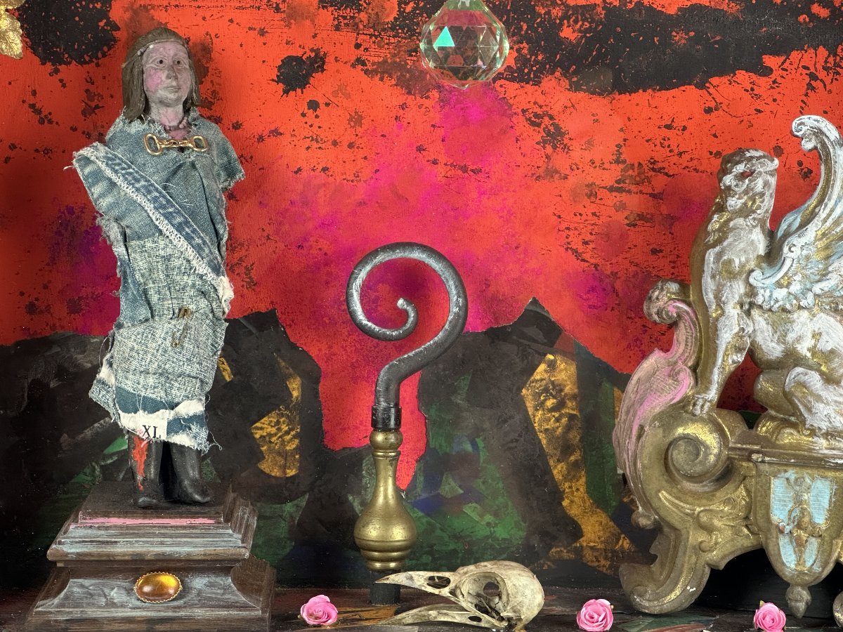 Paul Duchein  Display Case Painting: A Unique Work Of Naive Art, St. Cornell XX Oedipus 