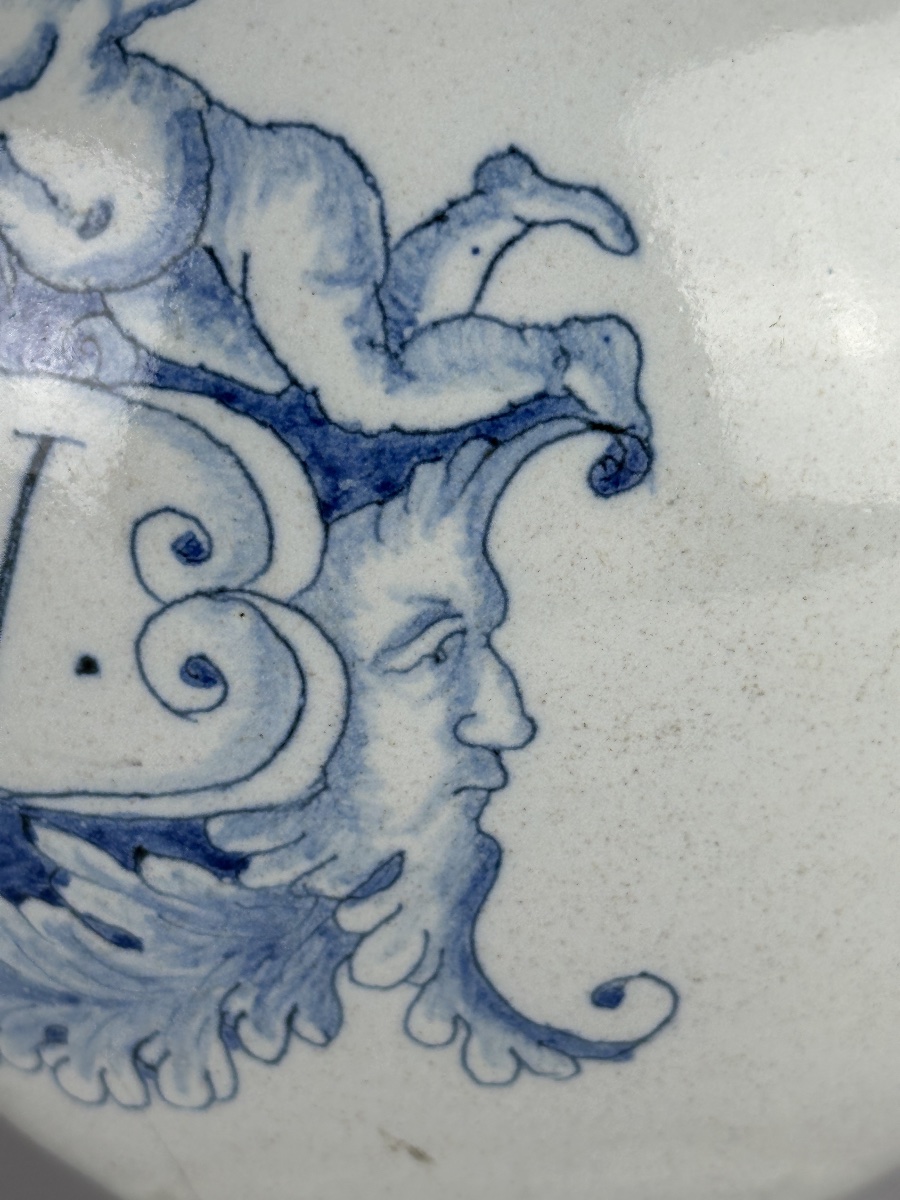 Religious Community Pitcher Featuring A Jesuit Goat And The Ihs Symbol, Italian Earthenware, 17th Century, Venus Pharmacy -photo-8