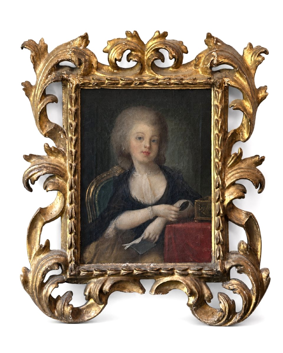 Intimate Portrait Of A Young Woman Holding A Miniature; Surrounded By Figures; By Vigée Le Brun; 18th Century; Louis XI-photo-3