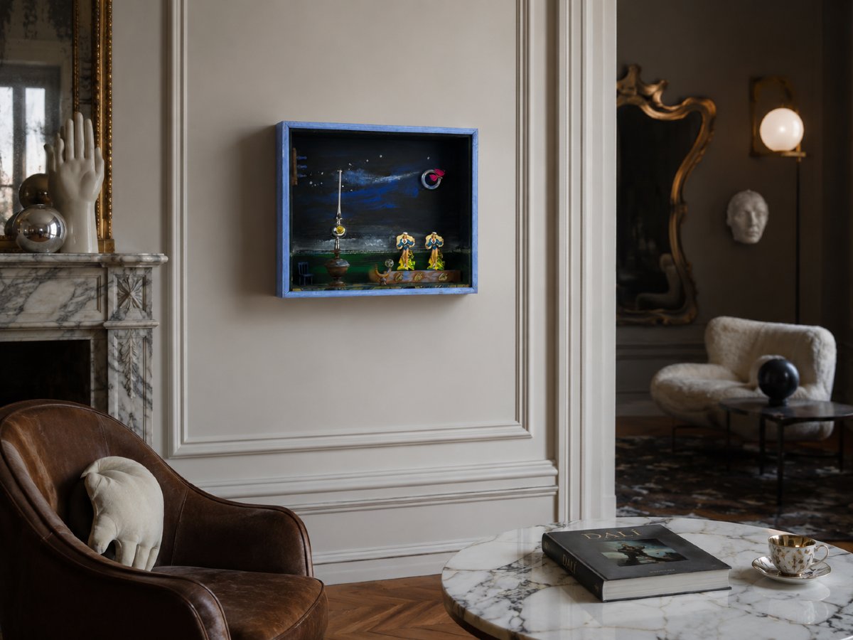 Paul Duchein, Unique Art, Art Brut, Box, Object, Surrealism, The Garden Of Eden, Night, André Breton-photo-2