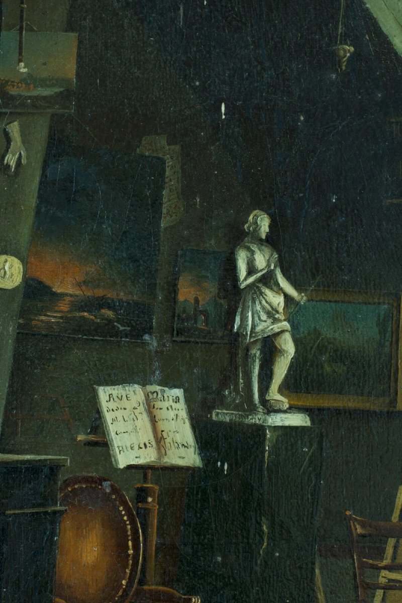 Baron Louis de Fiancette d'Agos vue de l'atelier du peintre 1850  Pyrénées -photo-2
