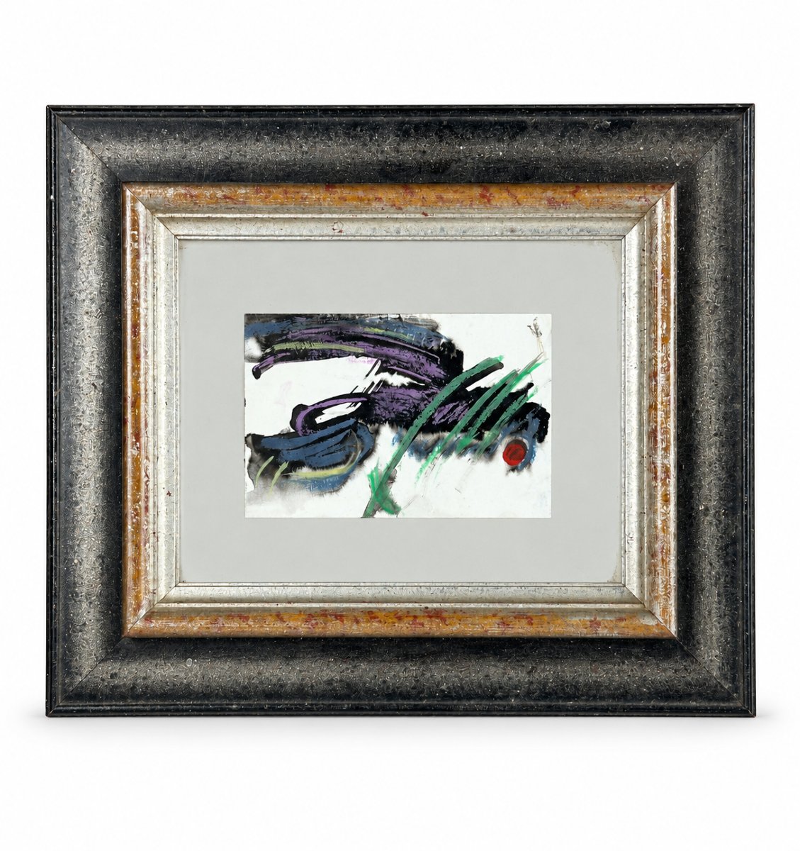 Gérard Schneider Painting, Abstract Composition, Abstraction, Galerie XX, Greeting Card, Shipping-photo-2