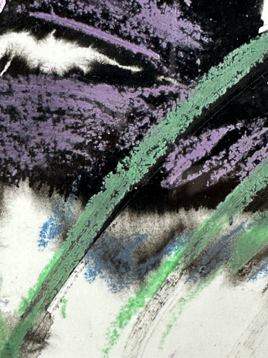 Gérard  Schneider Tableau composition abstraite abstraction  galerie XX  carte de voeux  envoi-photo-2