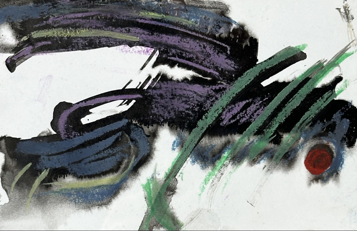 Gérard Schneider Painting, Abstract Composition, Abstraction, Galerie XX, Greeting Card, Shipping