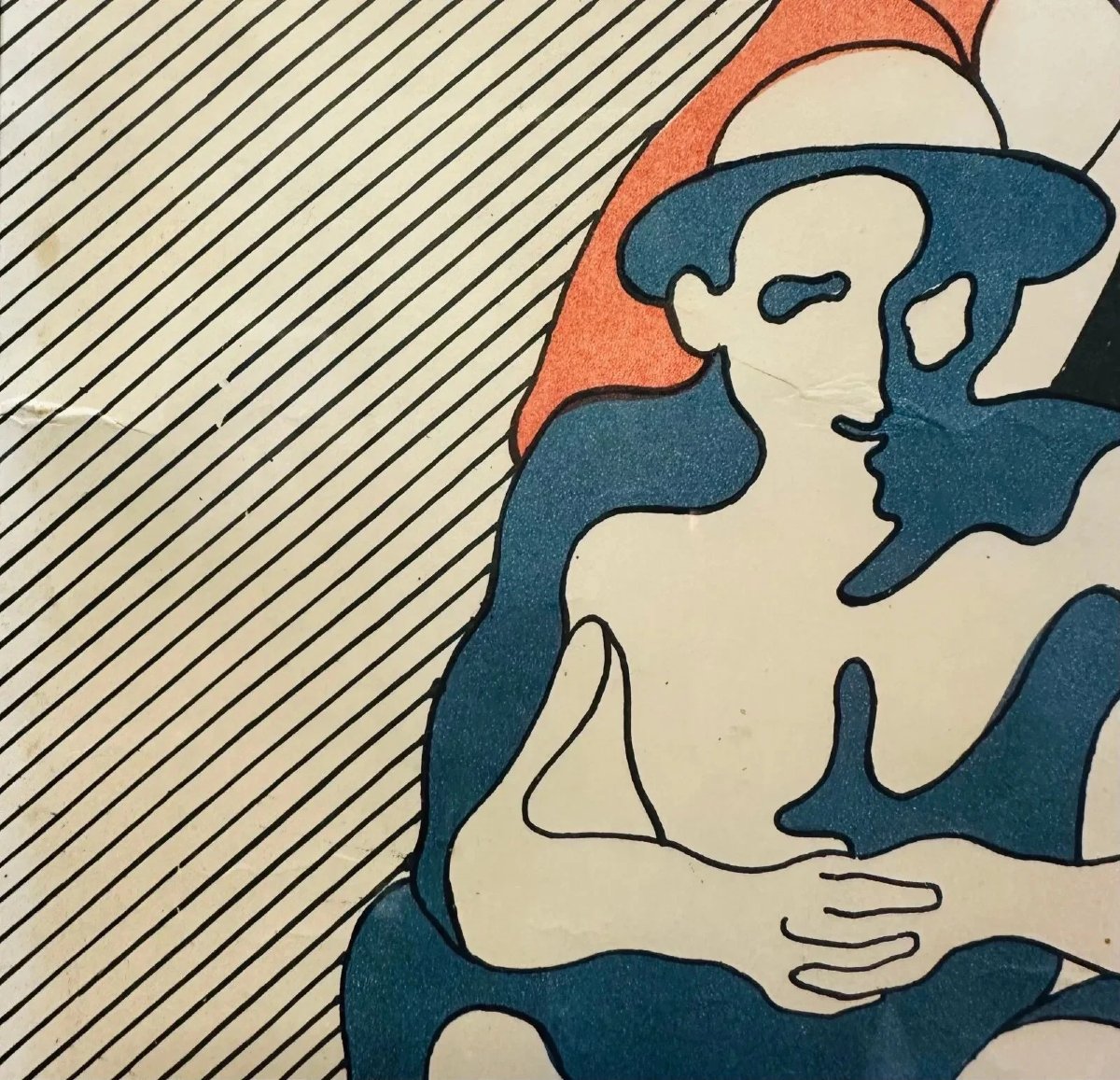 Henri Cueco, Signed Lithograph, 1968, Narrative Figurative Abstract Art, *la Gréve*, Mourlot-photo-3