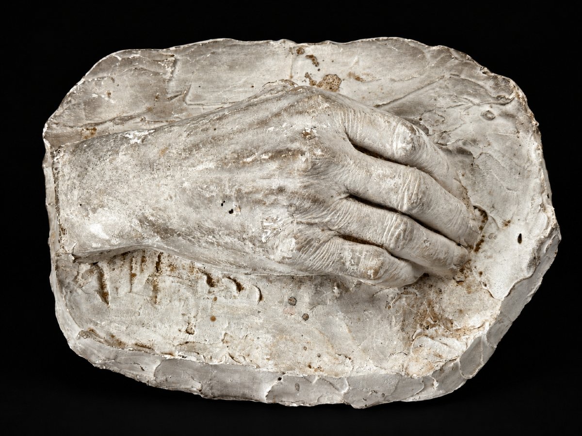 Albert Séraphin  Sculpture  Plaster Cast Of The Right Hand, Anatomical Study, Eugène V, 1926-photo-2