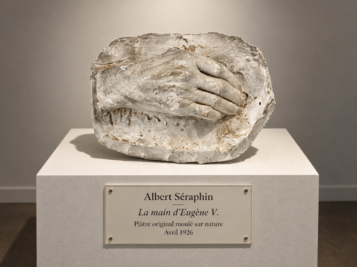 Albert Séraphin  Sculpture  Plaster Cast Of The Right Hand, Anatomical Study, Eugène V, 1926-photo-3
