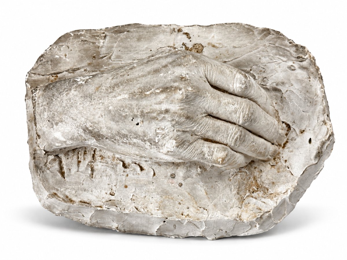 Albert Séraphin  Sculpture  Plaster Cast Of The Right Hand, Anatomical Study, Eugène V, 1926