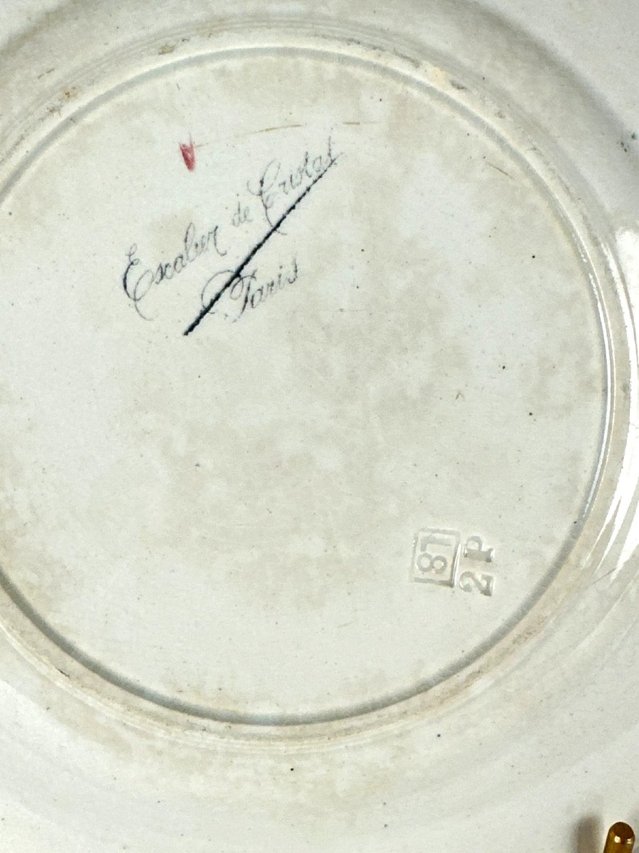 Assiette L'escalier de cristal Paris lapin japonisme Rousseau Bracquemond-photo-2