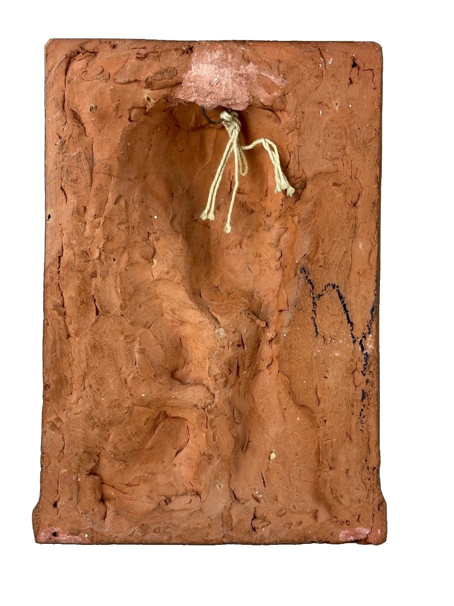 Paul Valéry  Sculpture terre cuite originale Portrait art déco signé  Écrivain Poète -photo-3