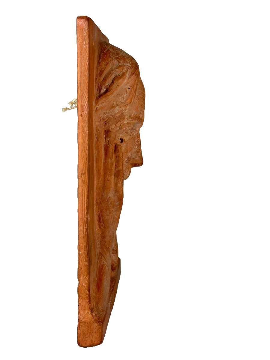 Paul Valéry  Sculpture terre cuite originale Portrait art déco signé  Écrivain Poète -photo-4