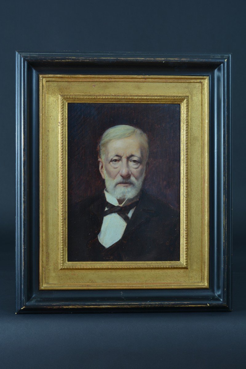 Edouard Rosset Granger Portrait Old Painting Man Belle Epoque Paris-photo-5