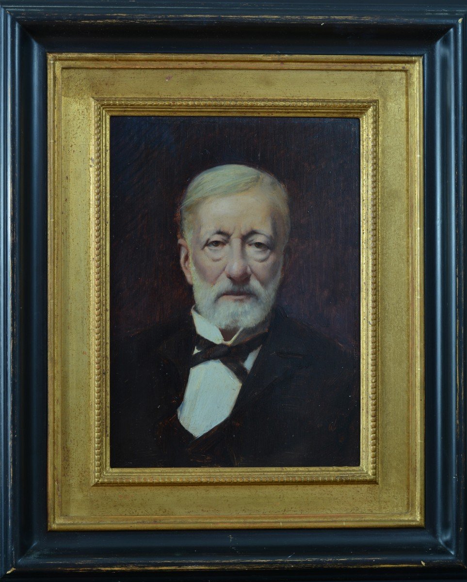 Edouard Rosset Granger Portrait Old Painting Man Belle Epoque Paris
