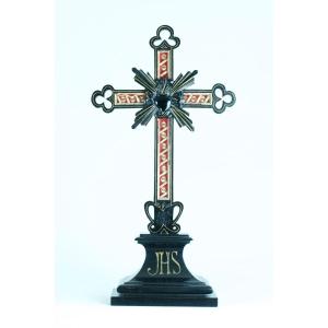 Spectaculaire Relique Grande Croix Passionniste Multi Reliquaire 15 Reliques Terre Sainte