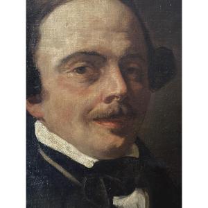 Charles Louis Müller Painting Portrait Man Of Letter Paris 1838 Hst