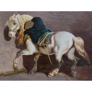 Théodore Fort, Animal Painting, Horse, Farrier, 19th Century  
