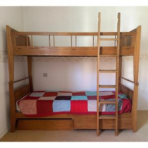 Two Wooden Bunk Beds Modernist Vintage Design 1960 Style Perriand Interior Design