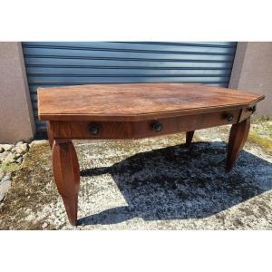 Louis Majorelle Bureau Plat A Pans Coupés Signed Nancy Mobilier Art Deco