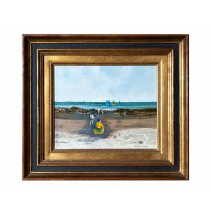 Bernard Conte Paintings: Seascapes, Seaside, Brittany, Seashells, Fishing, Noirmoutier, Vendée