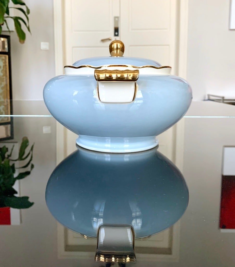 Porcelain Tureen Enhanced With Fine Gold - Villeroy & Boch - Art Deco-photo-4
