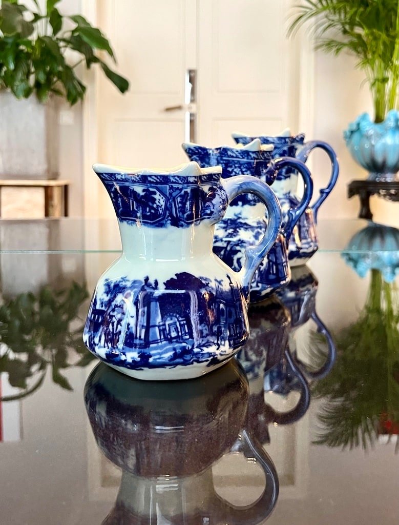 English Ironstone Ceramic Pitchers - 20th Century-photo-3