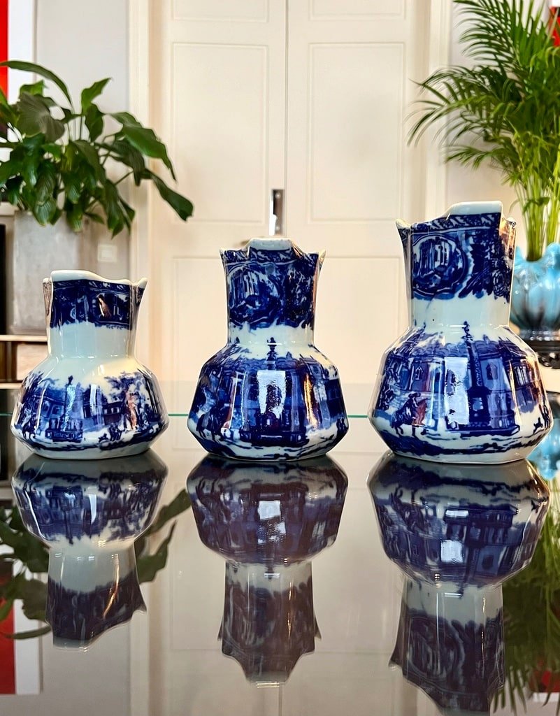English Ironstone Ceramic Pitchers - 20th Century-photo-4
