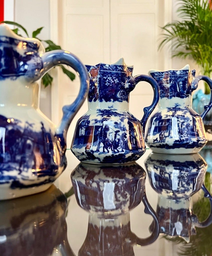 English Ironstone Ceramic Pitchers - 20th Century-photo-5