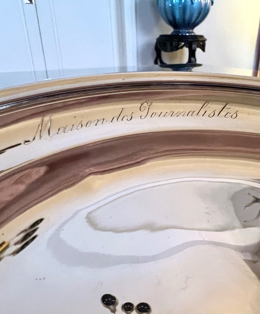 Silver Metal Serving Dish - Maison Des Journalistes - Ercuis-photo-2