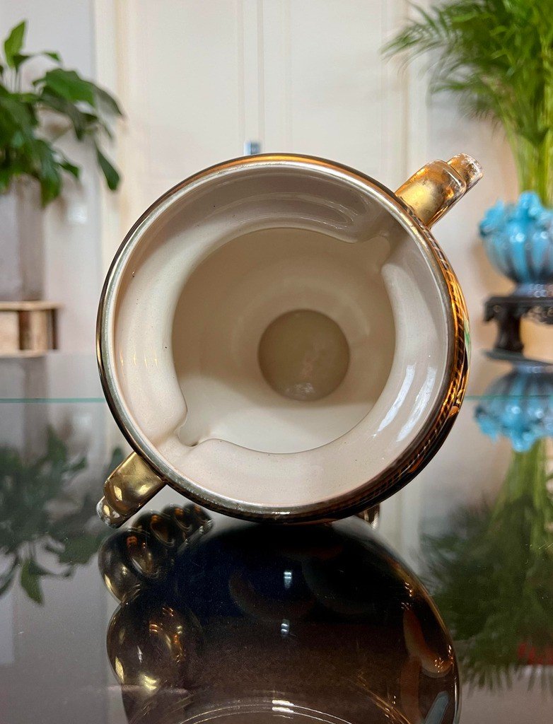 Vase Vintage En Faïence -  Dans Le Goût Des Styles Vallauris Monaco -photo-4