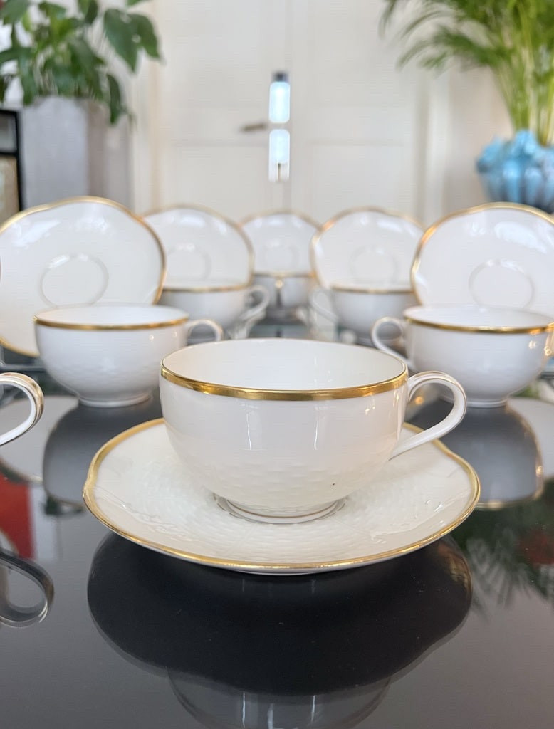 Art Deco Porcelain Cups - Rouard - Tea And Coffee Service-photo-4