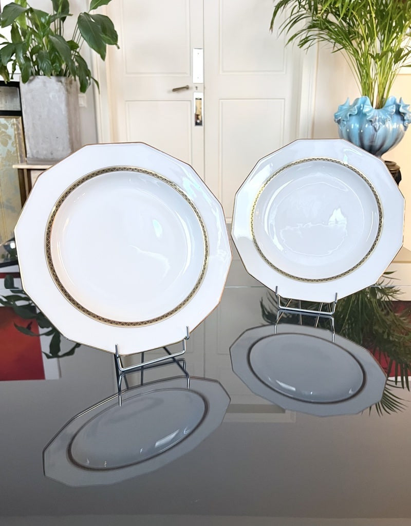 Plat de service Porcelaine de Limoges - A. Lanternier - Service De Table Art Déco-photo-1