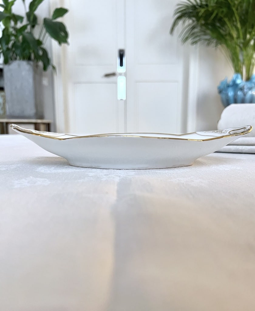 Ravier En Porcelaine De Limoges - Jean Pouyat - Vieux Paris - Service de Table - Monogrammes-photo-3