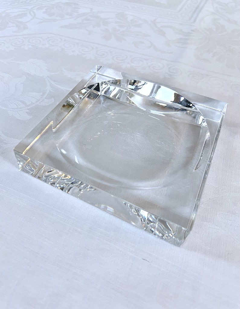 Baccarat Crystal Trinket Dish - Modern Vintage Decoration-photo-4