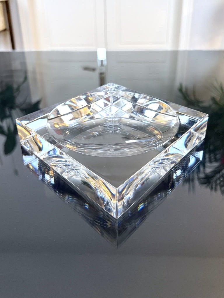 Baccarat Crystal Trinket Dish - Modern Vintage Decoration