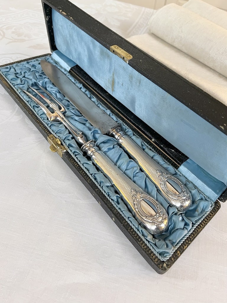 Silver Serving Cutlery With Minerva Hallmark - Armand Frenais -photo-4