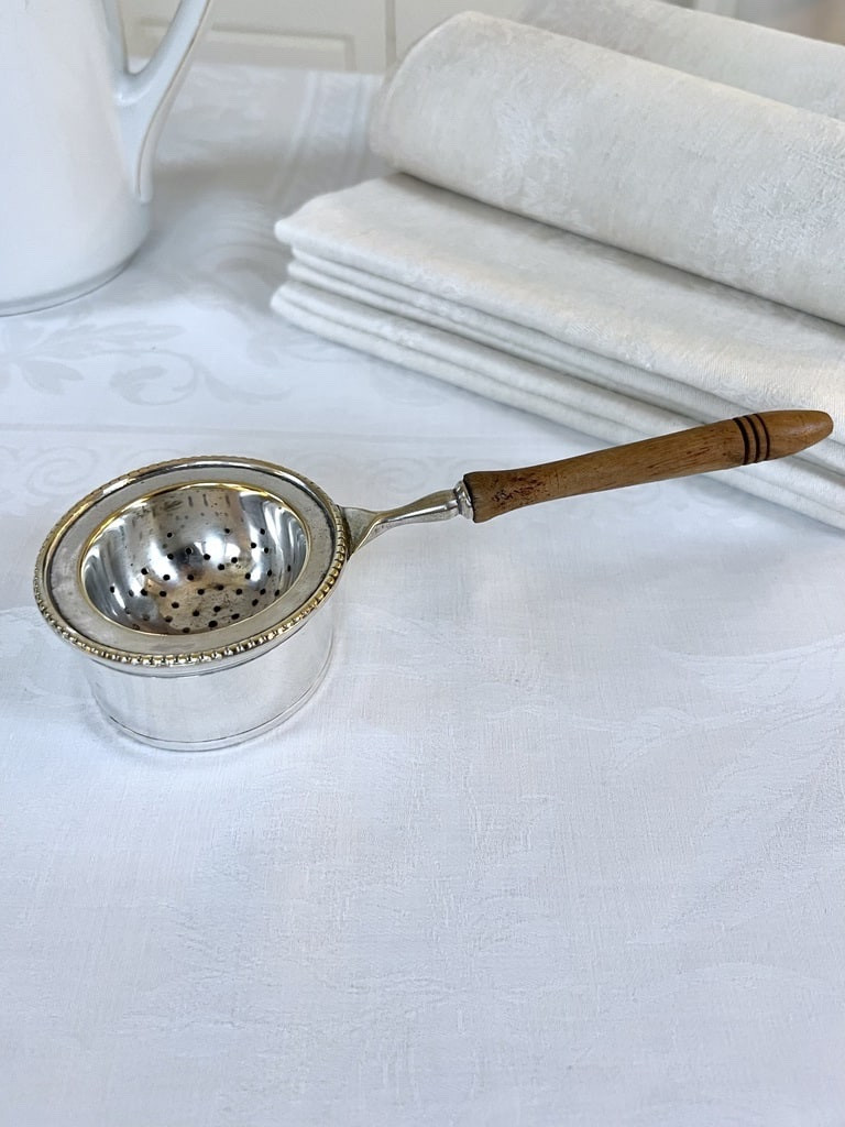 Silver-plated Tea Strainer - Late 19th Century, Early 20th Century-photo-3