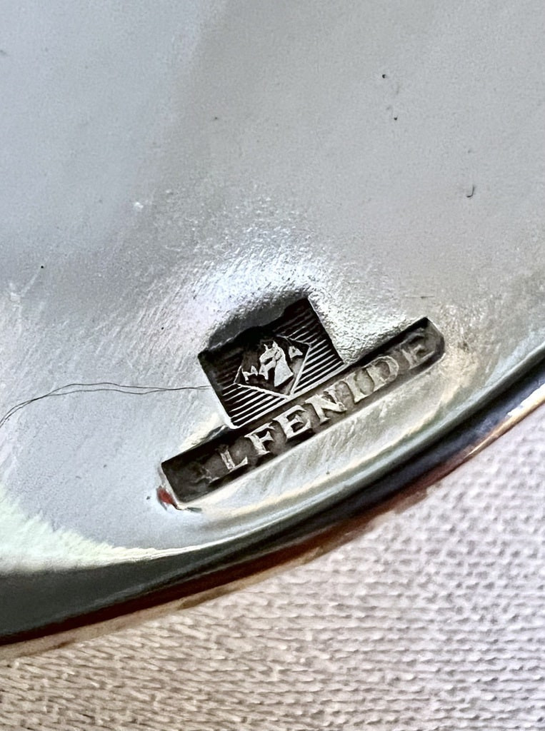 Ménagère Art Déco 38 pièces en Alfénide - Monogrammes - Orfèvre Christofle-photo-6