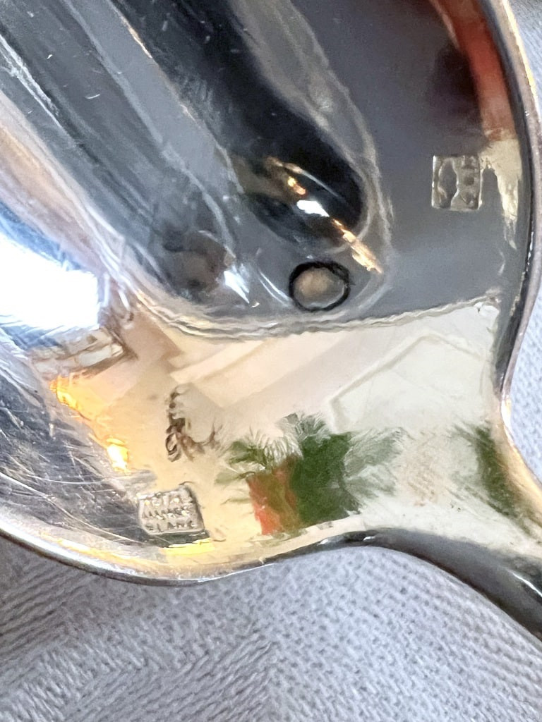 Cuillères à Dessert en Métal Blanc -  20e siècle - Coffret Ménagère-photo-5